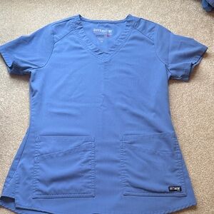 Grey's Anatomy Women's Short Sleeve Blue Top